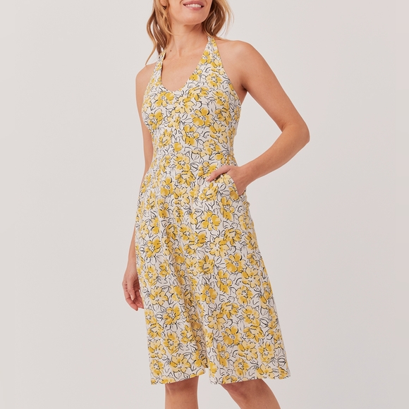 Pact - Fit & Flare Halter Dress - Picture 4 of 8